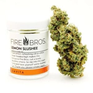 Fire Bros' Lemon Slushee cannabis flower
